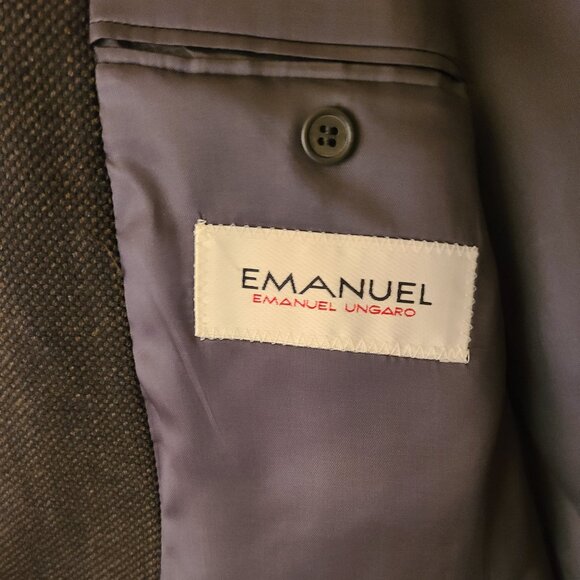 Emanuel Ungaro Wool Three Button Tweed Sport Coat /Jacket - 40R -NEW - Picture 6 of 12